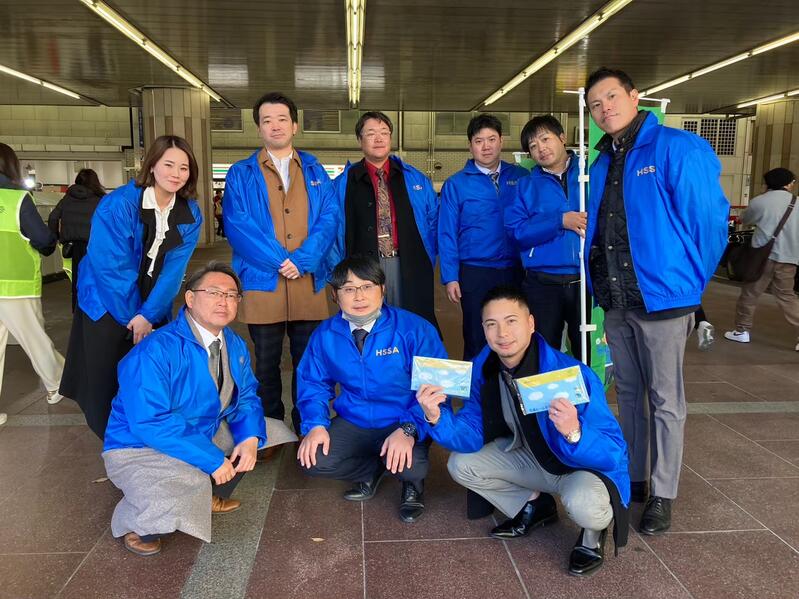 R5.12.1年末の交通事故防止運動（三宮）